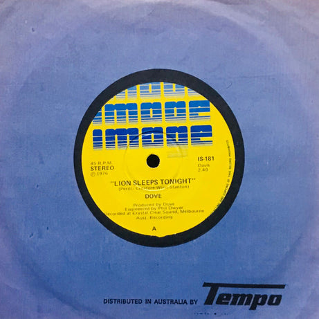 Dove (10) : Lion Sleeps Tonight (7", Single)