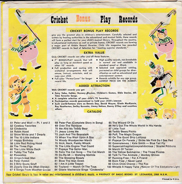 Captain Paul And The Seafaring Band : I'm Popeye The Sailor Man (7", Bon)