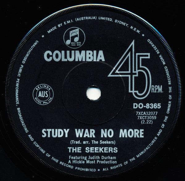 The Seekers : Days Of My Life (7", Single, Promo)