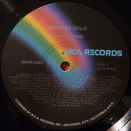 Loretta Lynn : Country Gold (LP, Comp)