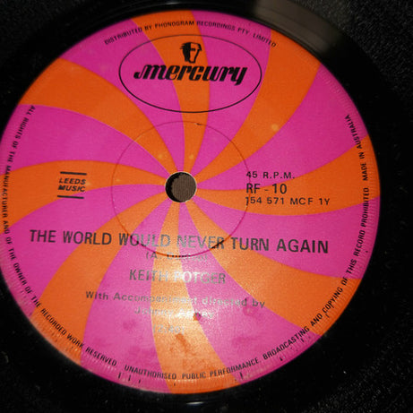 Keith Potger : The World Would Never Turn Again (7", Single)