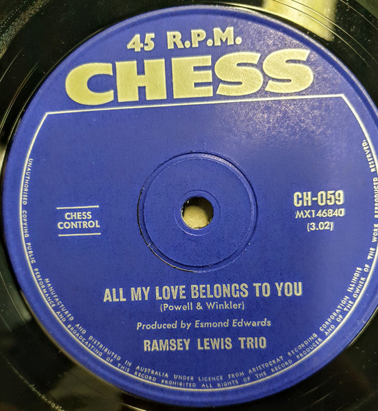 The Ramsey Lewis Trio : A Hard Day's Night / All My Love Belongs To You (7", Single)
