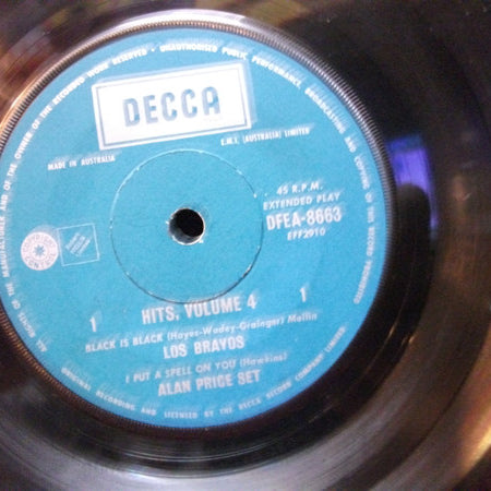 Various : Hits  Vol. 4 (7", EP, Single, Comp)