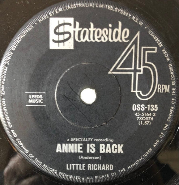 Little Richard : Bama Lama Bama Loo / Annie's Back (7", Single)