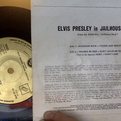 Elvis Presley : Jailhouse Rock (7", EP)