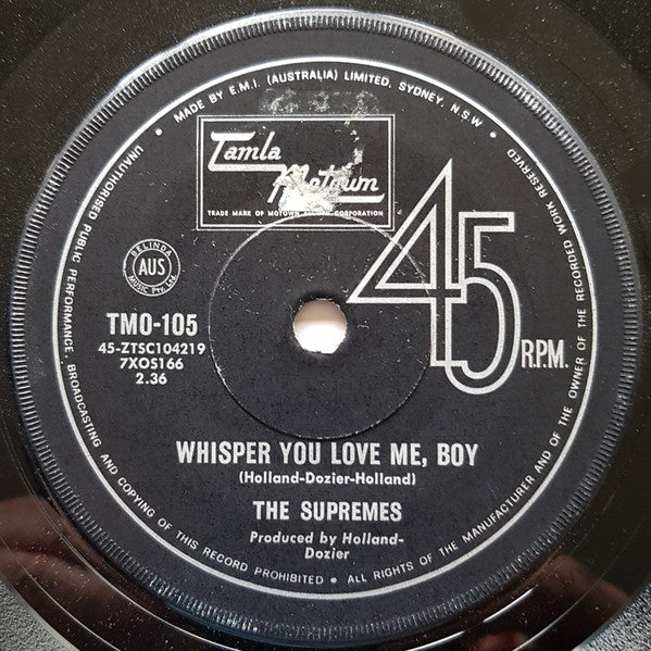The Supremes : Back In My Arms Again  (7", Single)