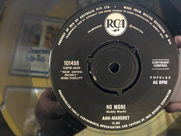 Ann Margret : So Did I (7", Single)