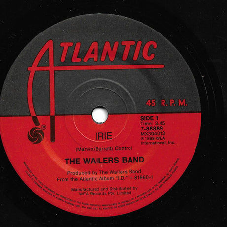 The Wailers Band : Irie (7", Single)