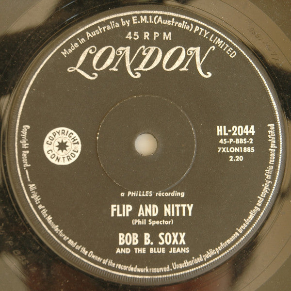 Bob B. Soxx And The Blue Jeans : Zip-A-Dee Doo-Dah (7", Single)