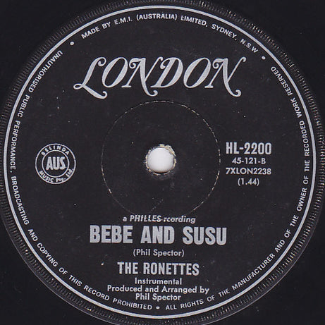 The Ronettes : Do I Love You / Bebe And Susu (7", Single)
