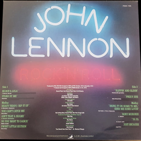 John Lennon : Rock 'N' Roll (LP, Album)
