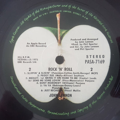 John Lennon : Rock 'N' Roll (LP, Album)