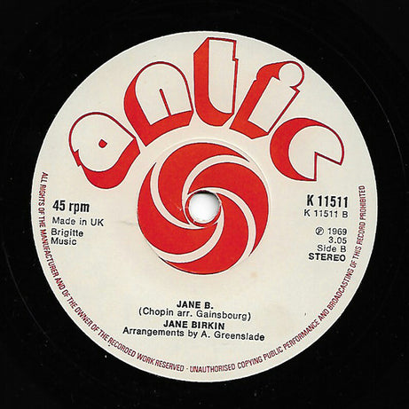 Serge Gainsbourg & Jane Birkin : Je T'aime. .Moi Non Plus (7", Single, RE, WEA)