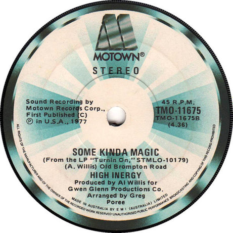 High Inergy : Love Is All You Need (7", Single, Promo)