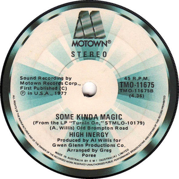 High Inergy : Love Is All You Need (7", Single, Promo)