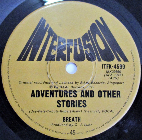 Breath (11) : Get Me Some Help (7")