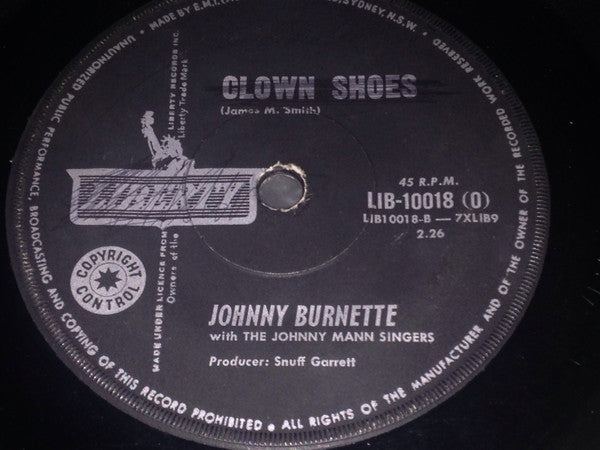 Johnny Burnette : Clown Shoes (7", Single)