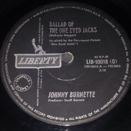 Johnny Burnette : Clown Shoes (7", Single)