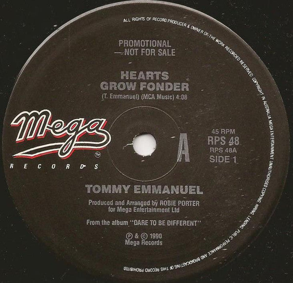 Tommy Emmanuel : Hearts Grow Fonder / Daybreak Again (7", Single, Promo)