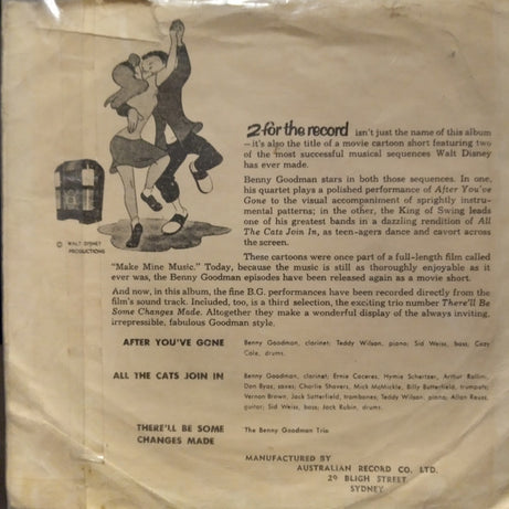 Benny Goodman : 2 For The Record (7", EP)