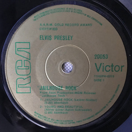 Elvis Presley : Jailhouse Rock (7", Album, EP)