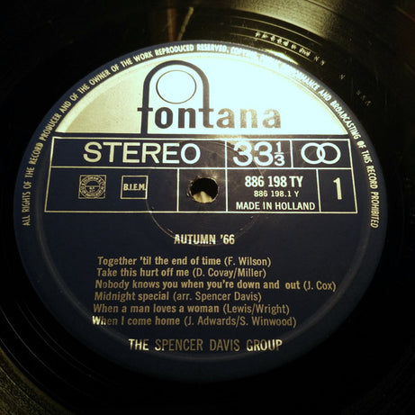 The Spencer Davis Group : Autumn '66 (LP, Album)
