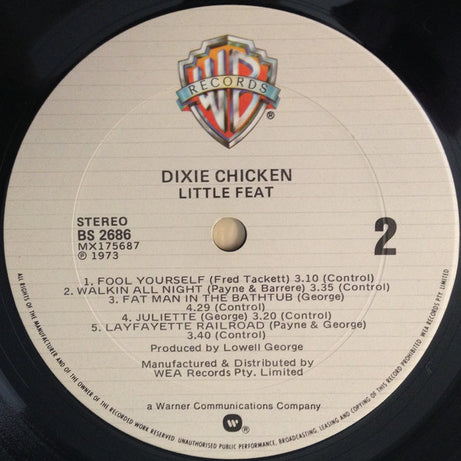 Little Feat : Dixie Chicken (LP, Album, RE)