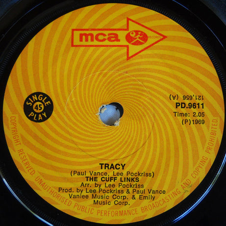 The Cuff Links : Tracy  (7", Single)