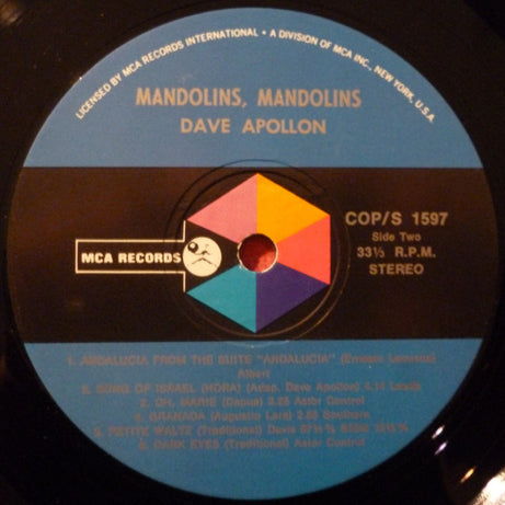 Dave Apollon : Mandolins! (LP, Album)