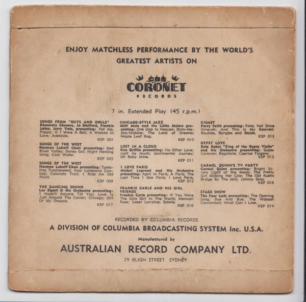 Duke Ellington And His Orchestra : Mood Indigo (7", EP)