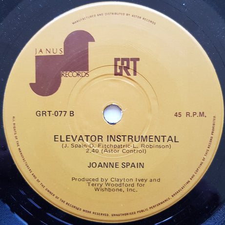 Joanne Spain : Elevator (7", Single)