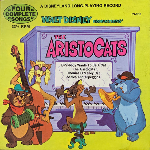 Phil Harris, Mike Sammes Singers : Walt Disney Productions' The Aristocats (7", EP)