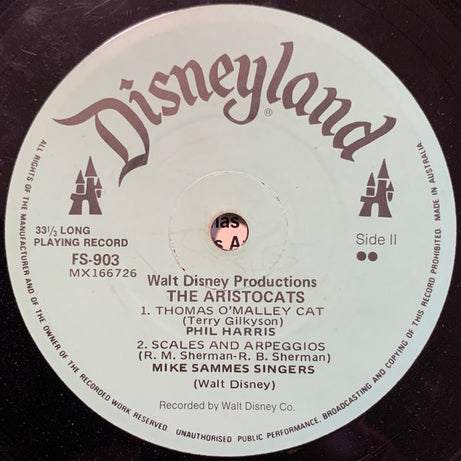 Phil Harris, Mike Sammes Singers : Walt Disney Productions' The Aristocats (7", EP)