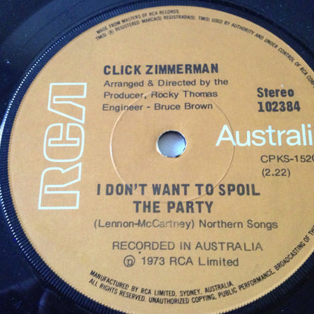 Click Zimmerman : Everything I Want To Do (7", Single)