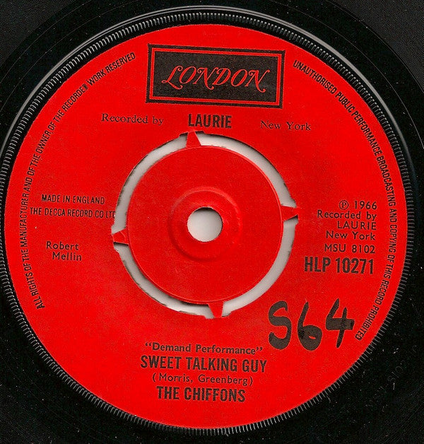 The Chiffons : One Fine Day / Sweet Talking Guy (7", Single, RE)