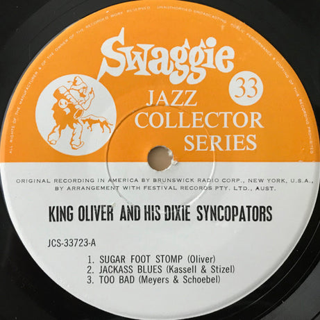 King Oliver & His Dixie Syncopators : King Oliver And His Dixie Syncopators, Volume One (7", EP)