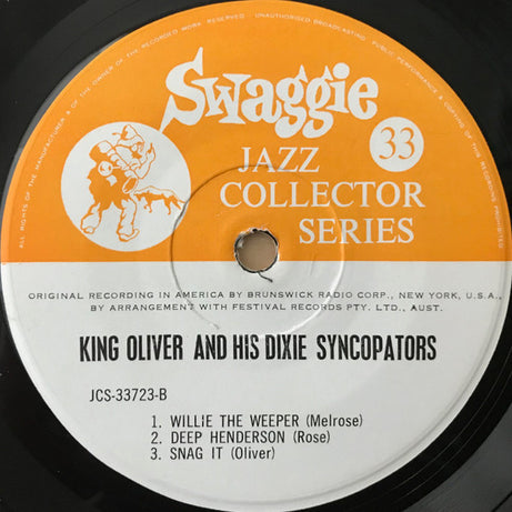 King Oliver & His Dixie Syncopators : King Oliver And His Dixie Syncopators, Volume One (7", EP)