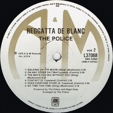 The Police : Reggatta De Blanc (LP, Album)