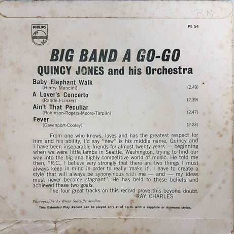 Quincy Jones : Big Band A Go-Go (7", EP)