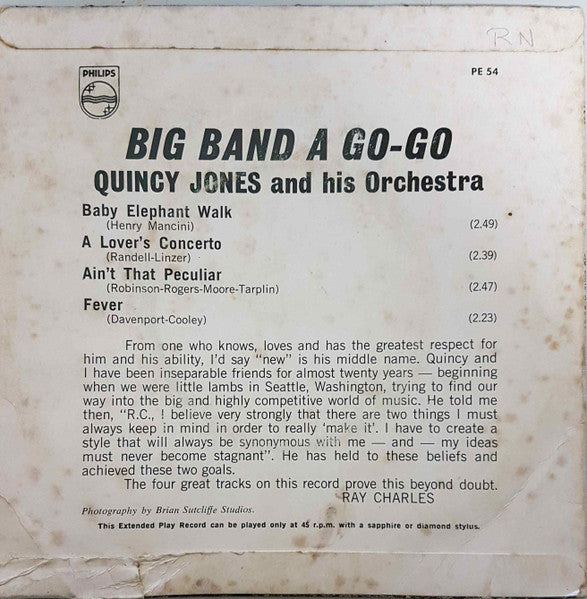Quincy Jones : Big Band A Go-Go (7", EP)