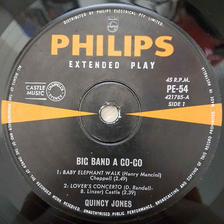 Quincy Jones : Big Band A Go-Go (7", EP)