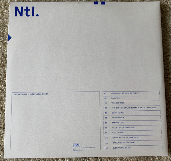 The National : Sleep Well Beast (2xLP, Album, Ltd, S/Edition, Whi)