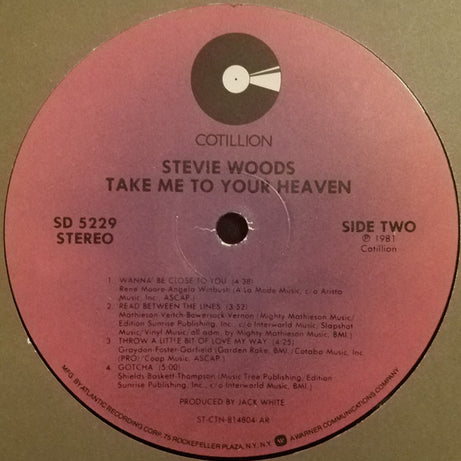 Stevie Woods : Take Me To Your Heaven (LP, Album, AR )