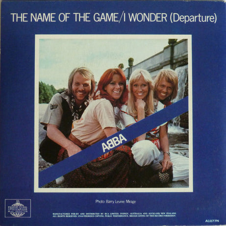 ABBA : The Name Of The Game / I Wonder (Departure) (7", Single, tan)