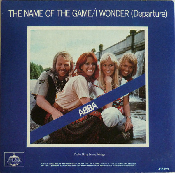 ABBA : The Name Of The Game / I Wonder (Departure) (7", Single, tan)