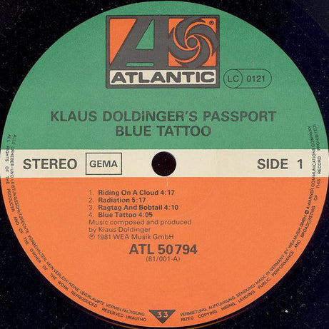 Passport (2) : Blue Tattoo (LP, Album)