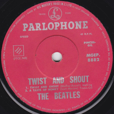 The Beatles : Twist And Shout (7", EP, Mono)