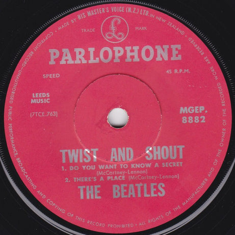 The Beatles : Twist And Shout (7", EP, Mono)