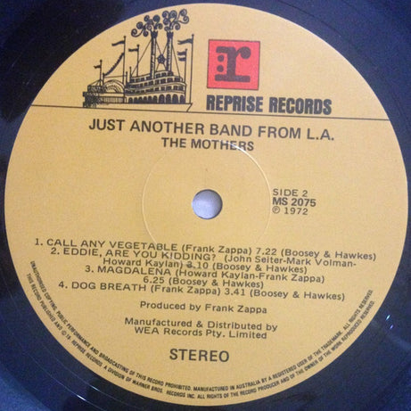 The Mothers : Just Another Band From L.A. (LP, Album, Gat)