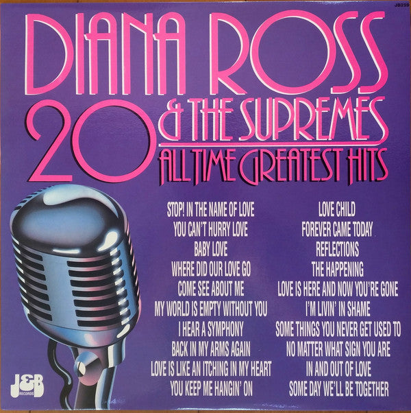 The Supremes : 20 All Time Greatest Hits (LP, Comp)